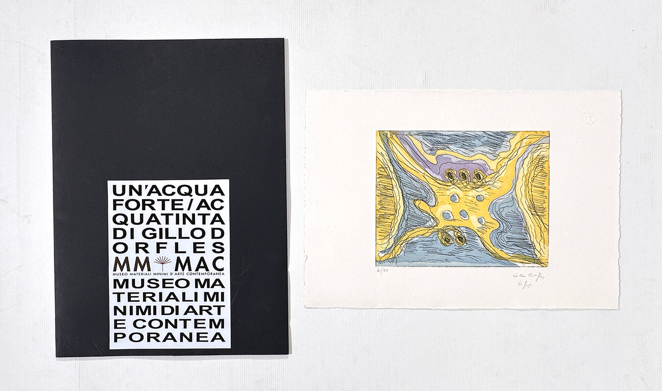 GILLO DORFLES (1910-2018) - Un'acquaforte di Gillo Dorfles