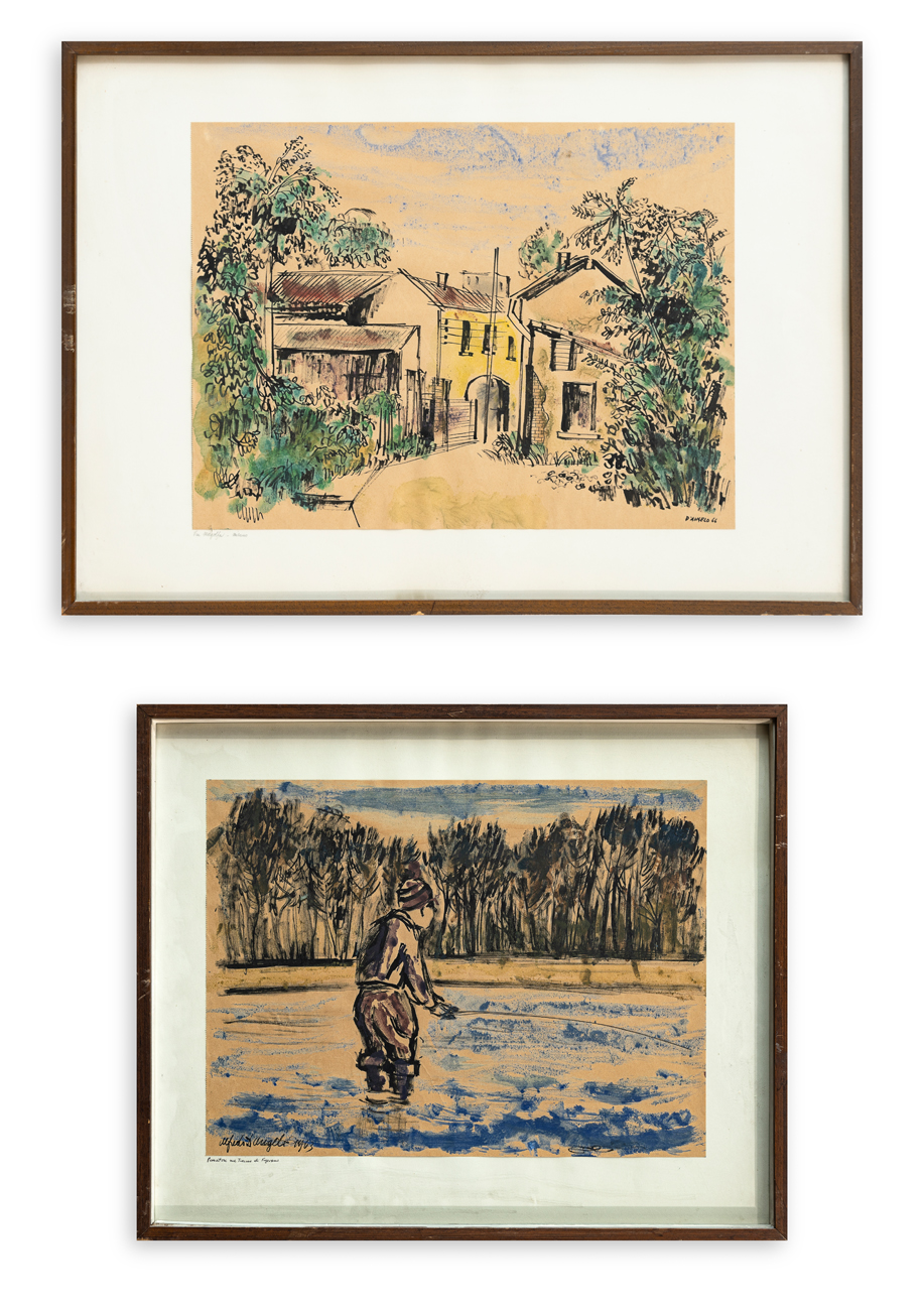 ALFREDO D'ANGELO (1903-1986) - Lotto unico di 2 opere