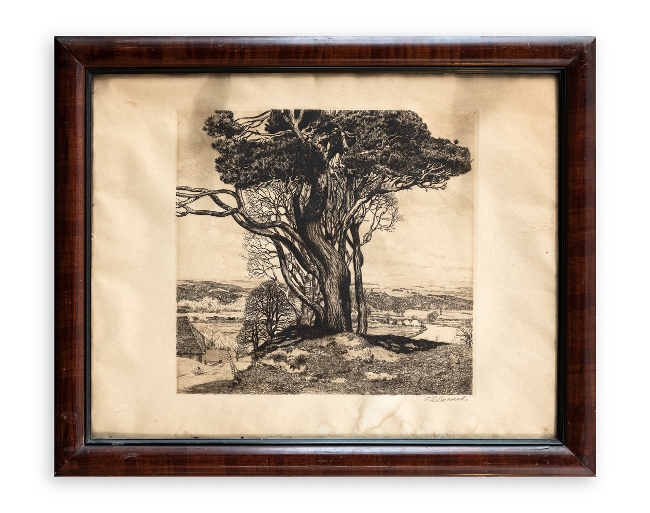 OTTO RICHARD BOSSERT (1874-1919) - Landschaft mit Baum, 1908