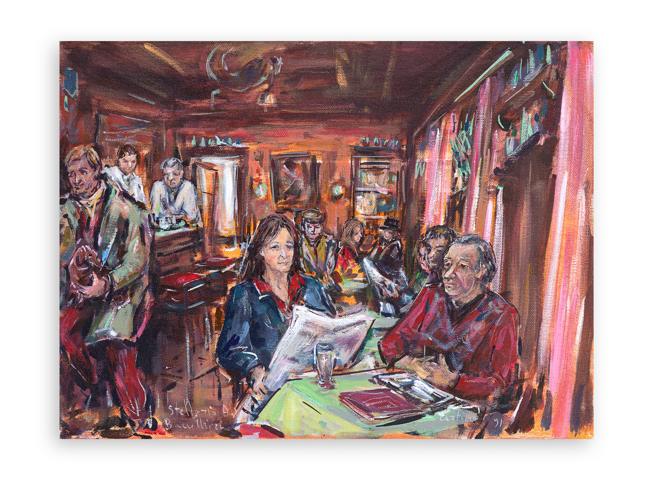 STELLARIO BACCELLIERI (1950) - Bar del Posta, 1990