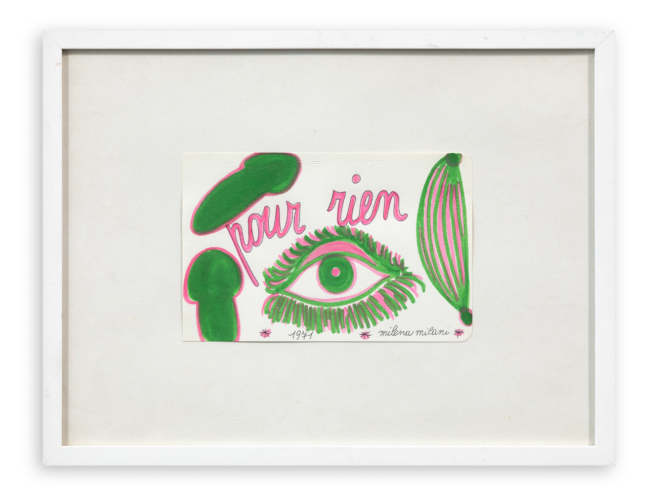 MILENA MILANI (1917-2013) - Dato che il piano deve essere il, 1971