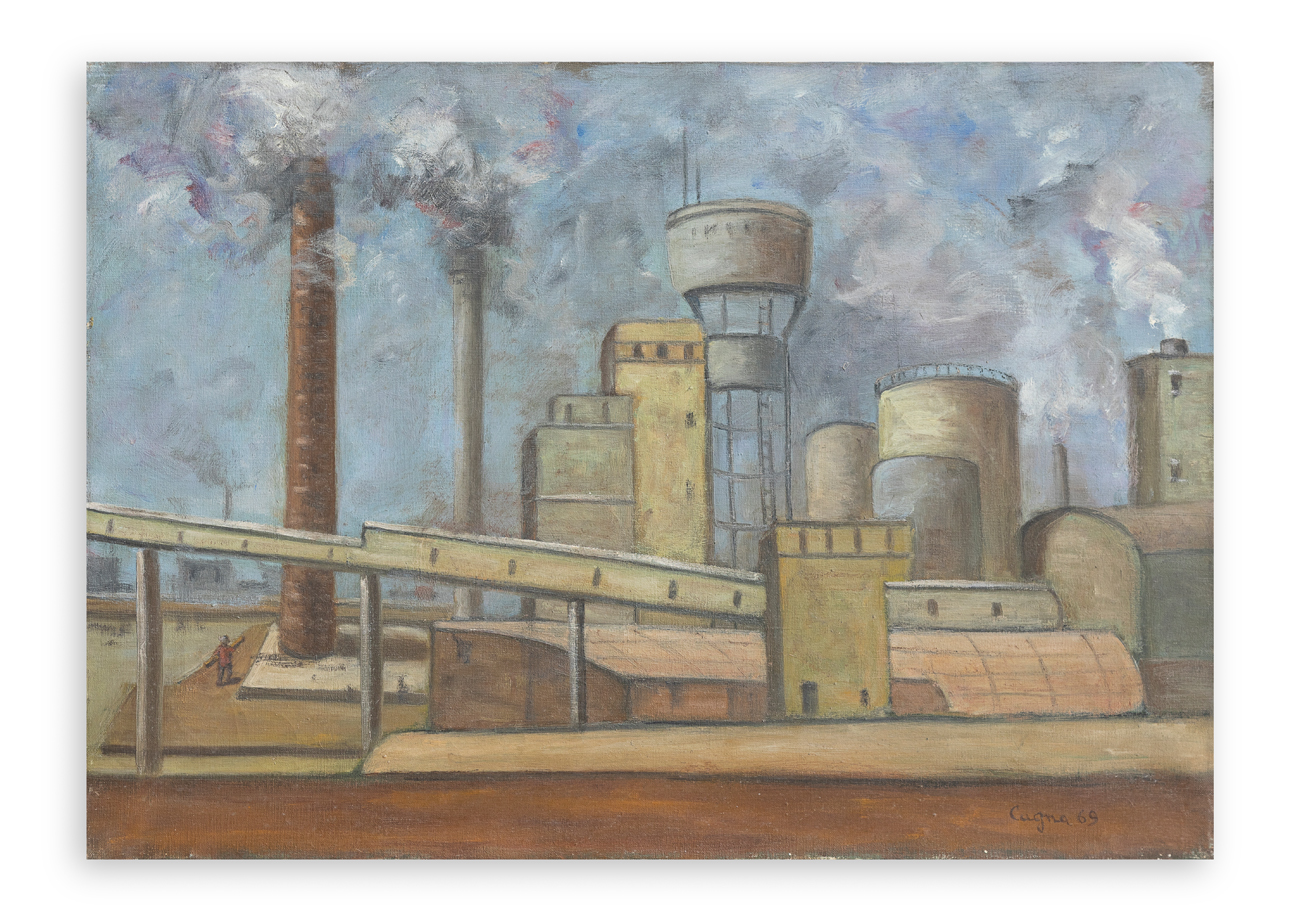 FRANCO CAGNA - La fabbrica, 1969