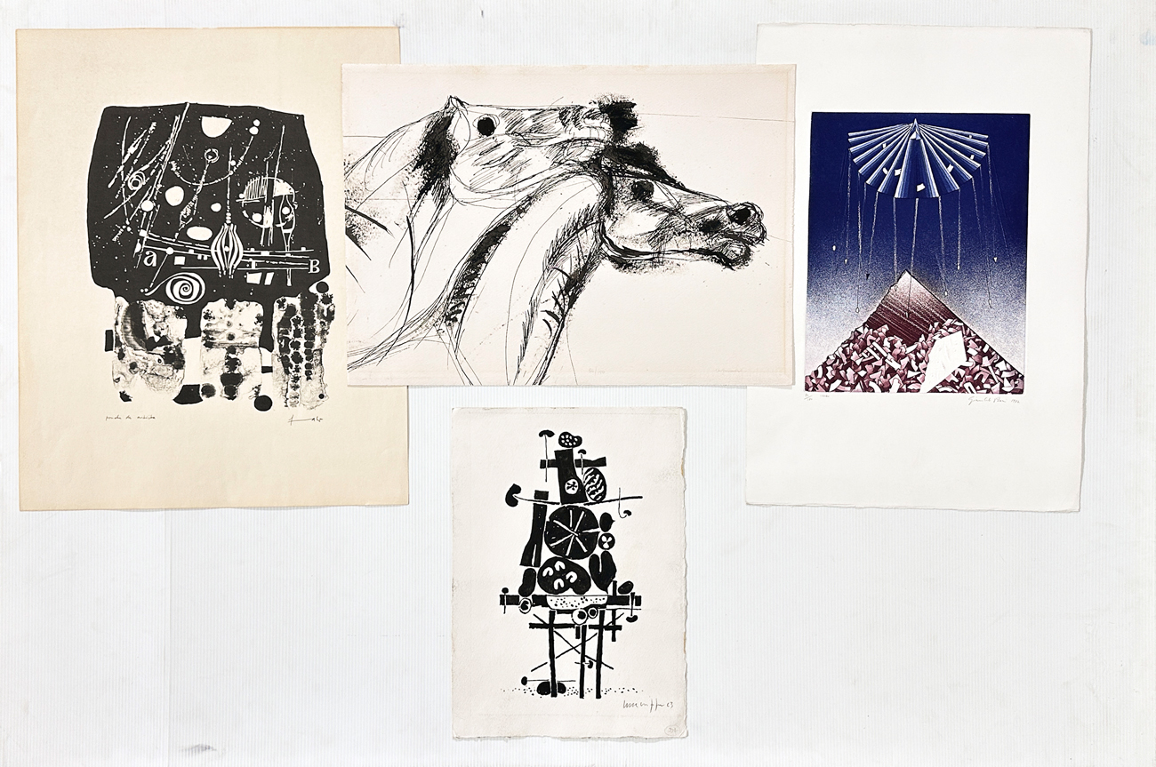 AUTORI VARI - Lotto unico composto da 4 opere grafiche