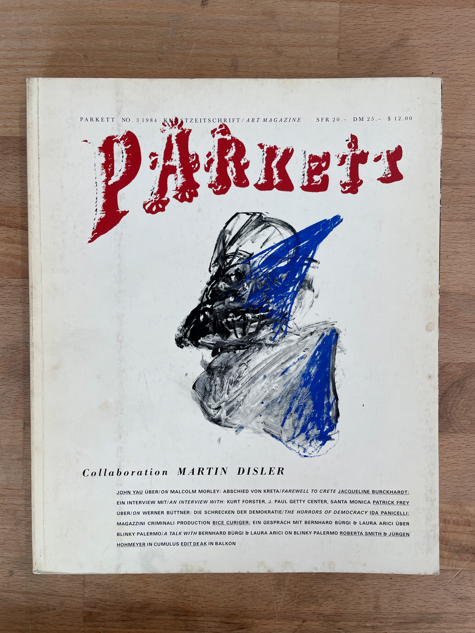 RIVISTA 'PARKETT' - Parkett. N.3, 1984