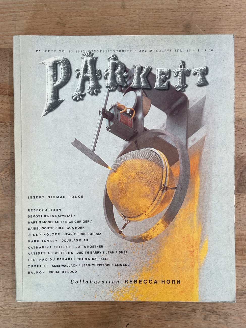 RIVISTA 'PARKETT' - Parkett. N.13, 1987