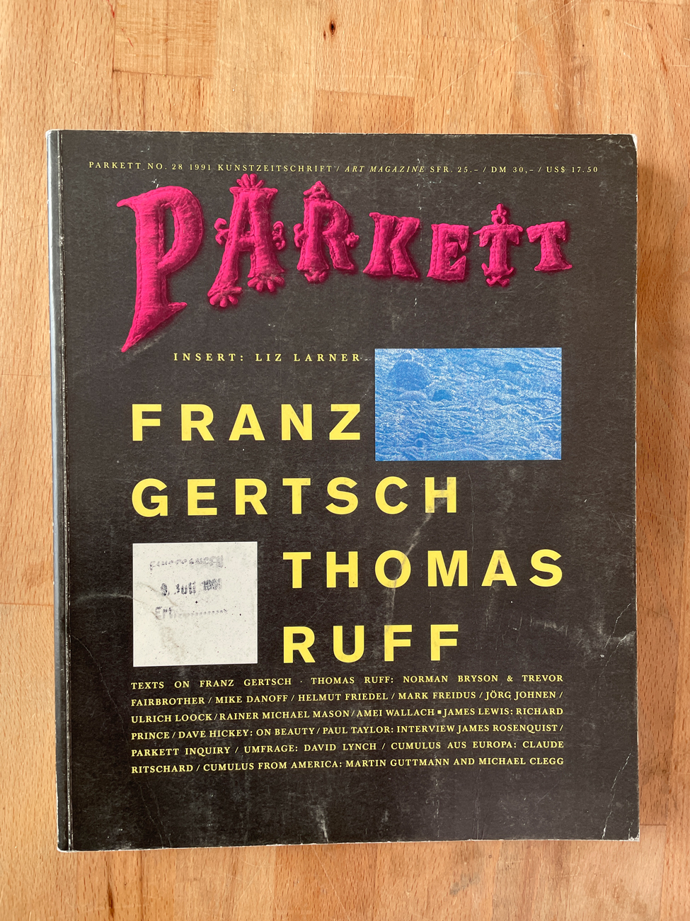 RIVISTA 'PARKETT' - Parkett. N.28, 1991