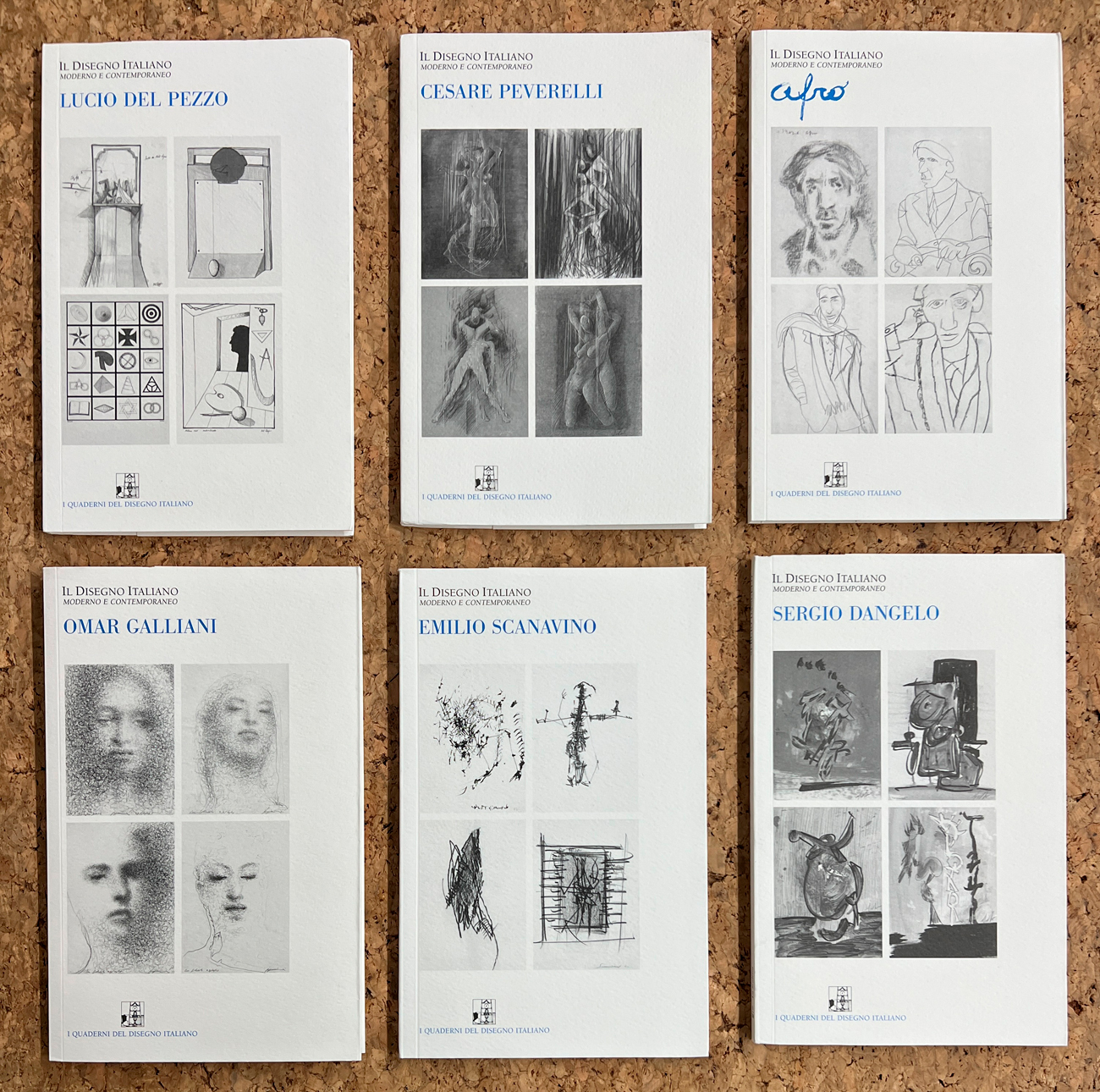 GALLERIA LA SCALETTA, REGGIO EMILIA (GALLIANI, PEVERELLI, SCANAVINO, DEL PEZZO, DANGELO, AFRO) - Lotto unico di 6 cataloghi