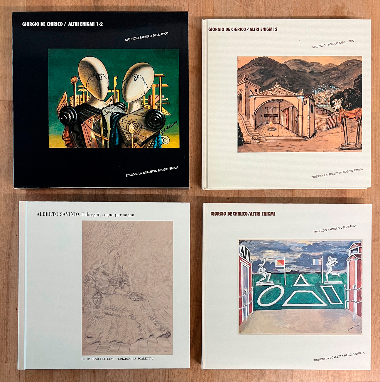 GALLERIA LA SCALETTA, REGGIO EMILIA (GIORGIO DE CHIRICO E ALBERTO SAVINIO) - Lotto unico di 2 cataloghi