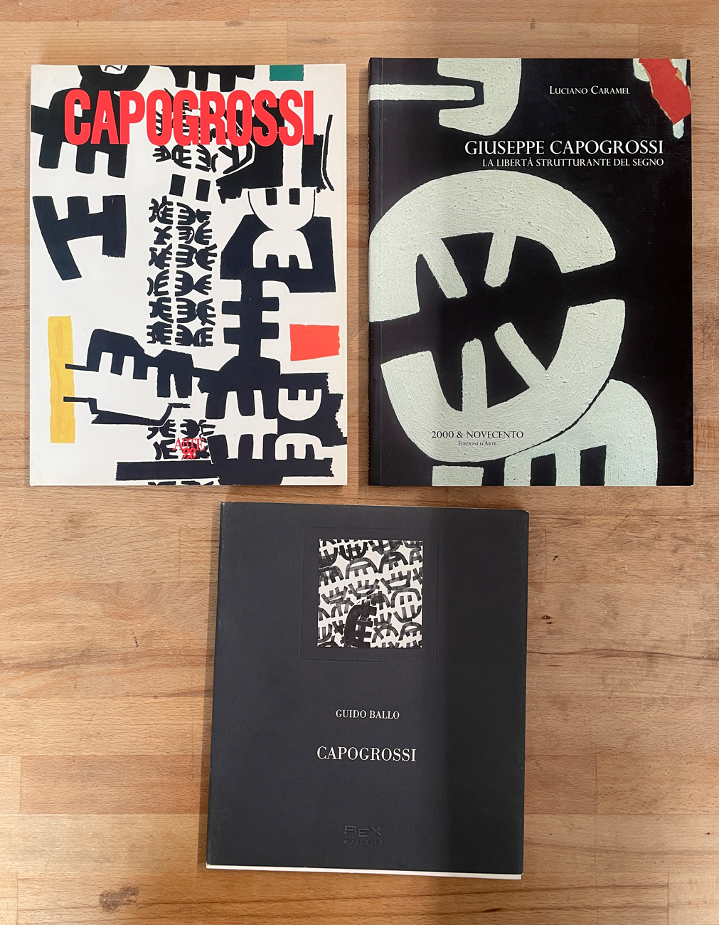 GIUSEPPE CAPOGROSSI - Lotto unico di 3 cataloghi