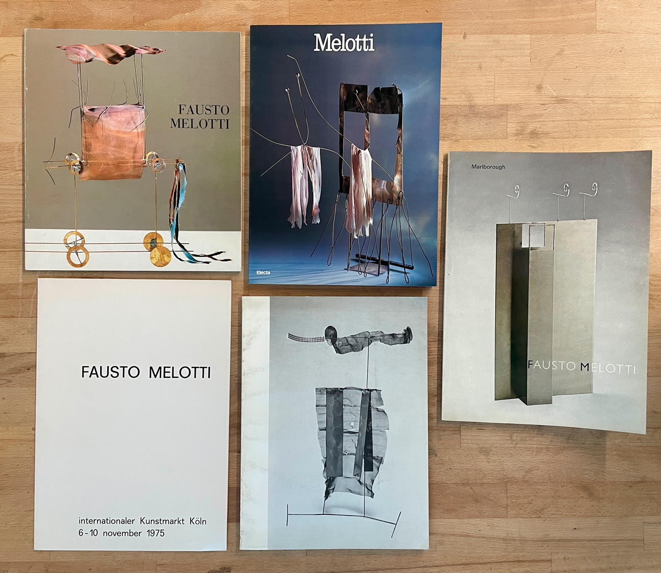FAUSTO MELOTTI  - Lotto unico di 5 cataloghi