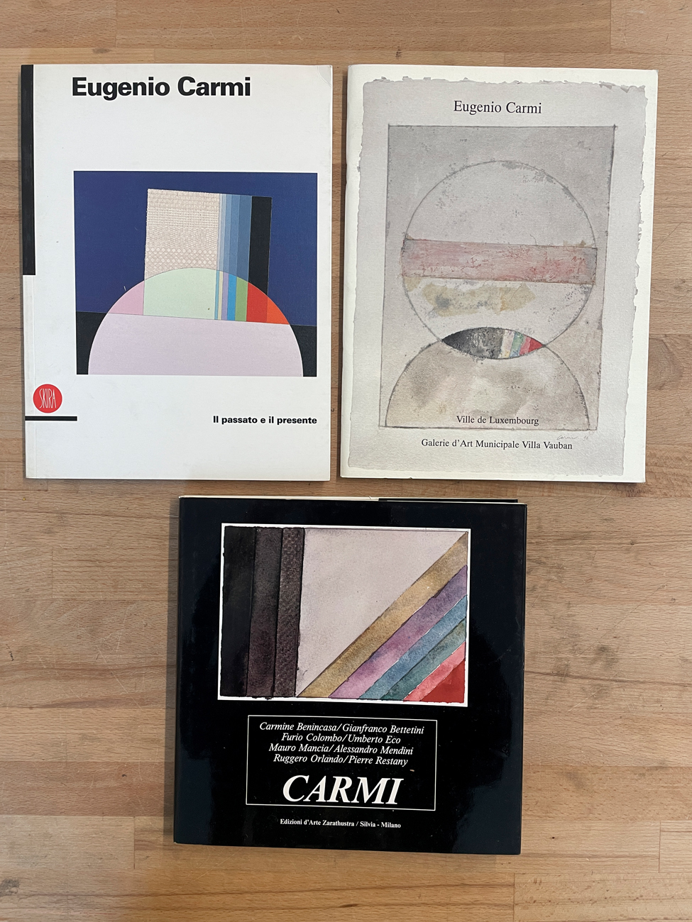 EUGENIO CARMI - Lotto unico di 3 cataloghi
