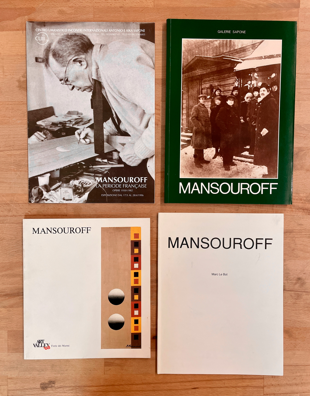 PAUL MANSOUROFF - Lotto unico di 4 cataloghi