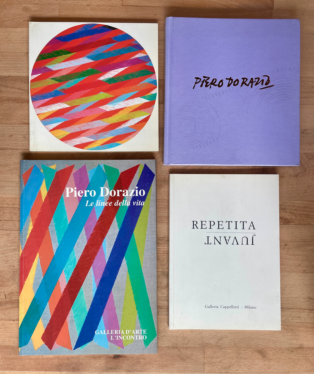 PIERO DORAZIO - Lotto unico di 4 cataloghi