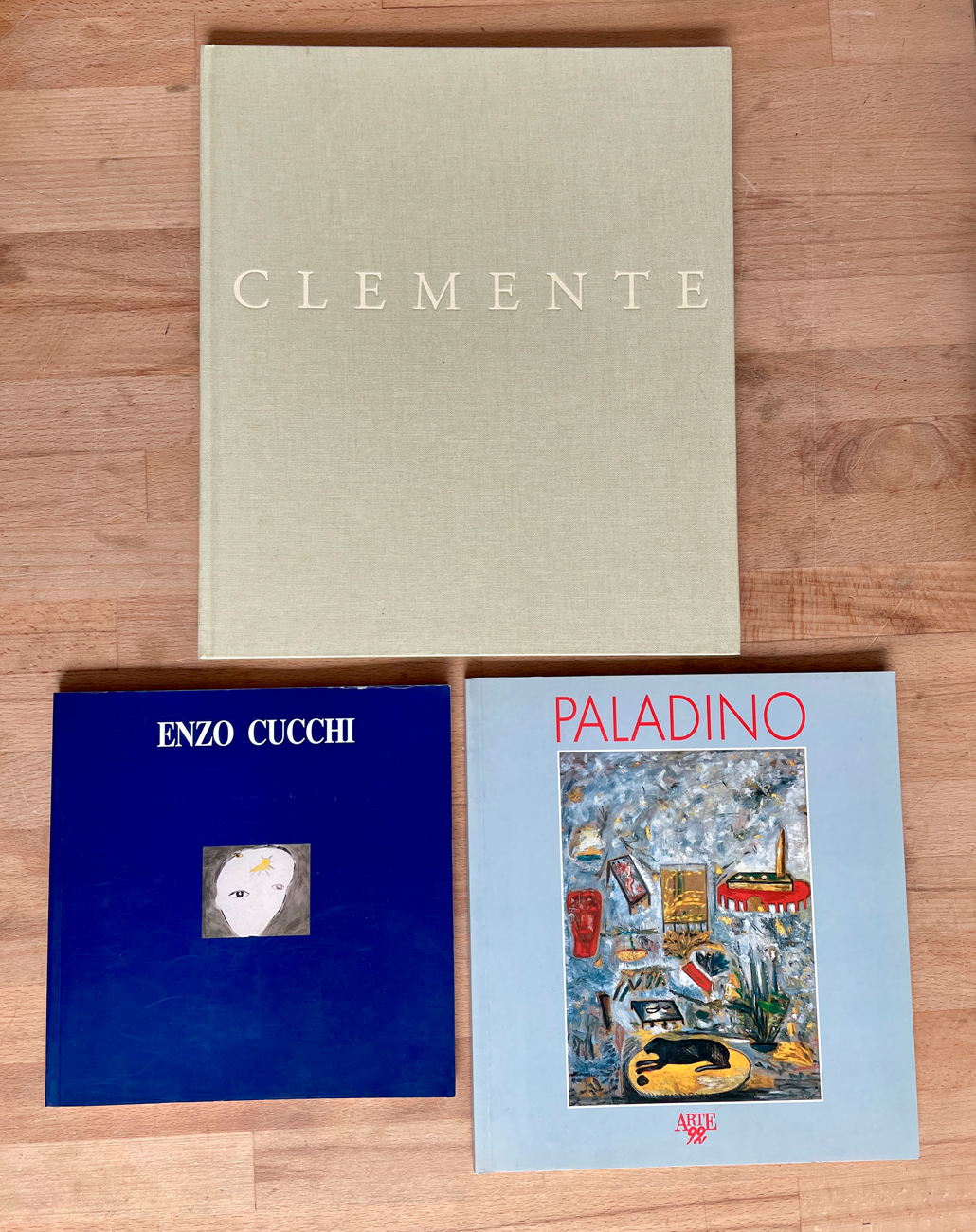 MIMMO PALADINO, ENZO CUCCHI E FRANCESCO CLEMENTE - Lotto unico di 3 cataloghi