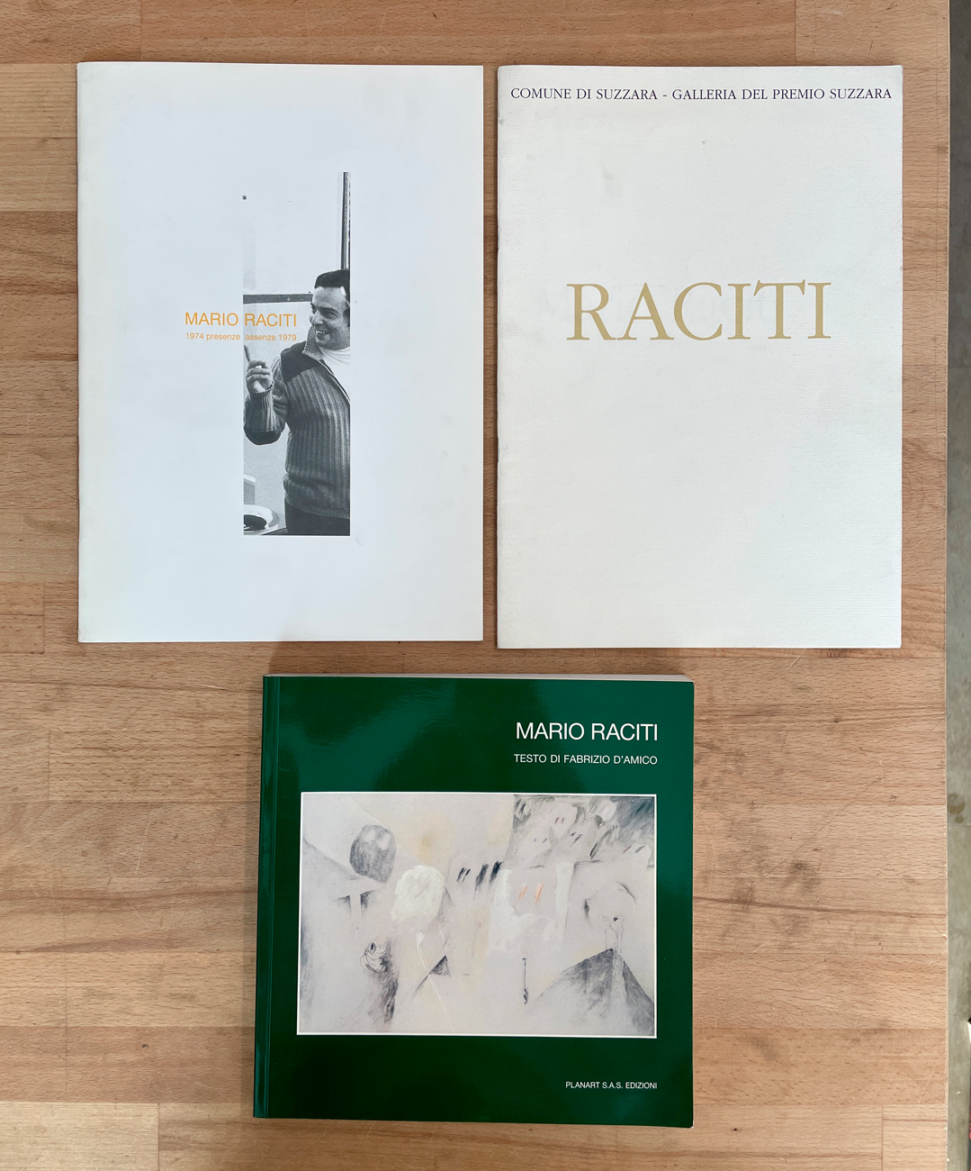 MARIO RACITI - Lotto unico di 3 cataloghi