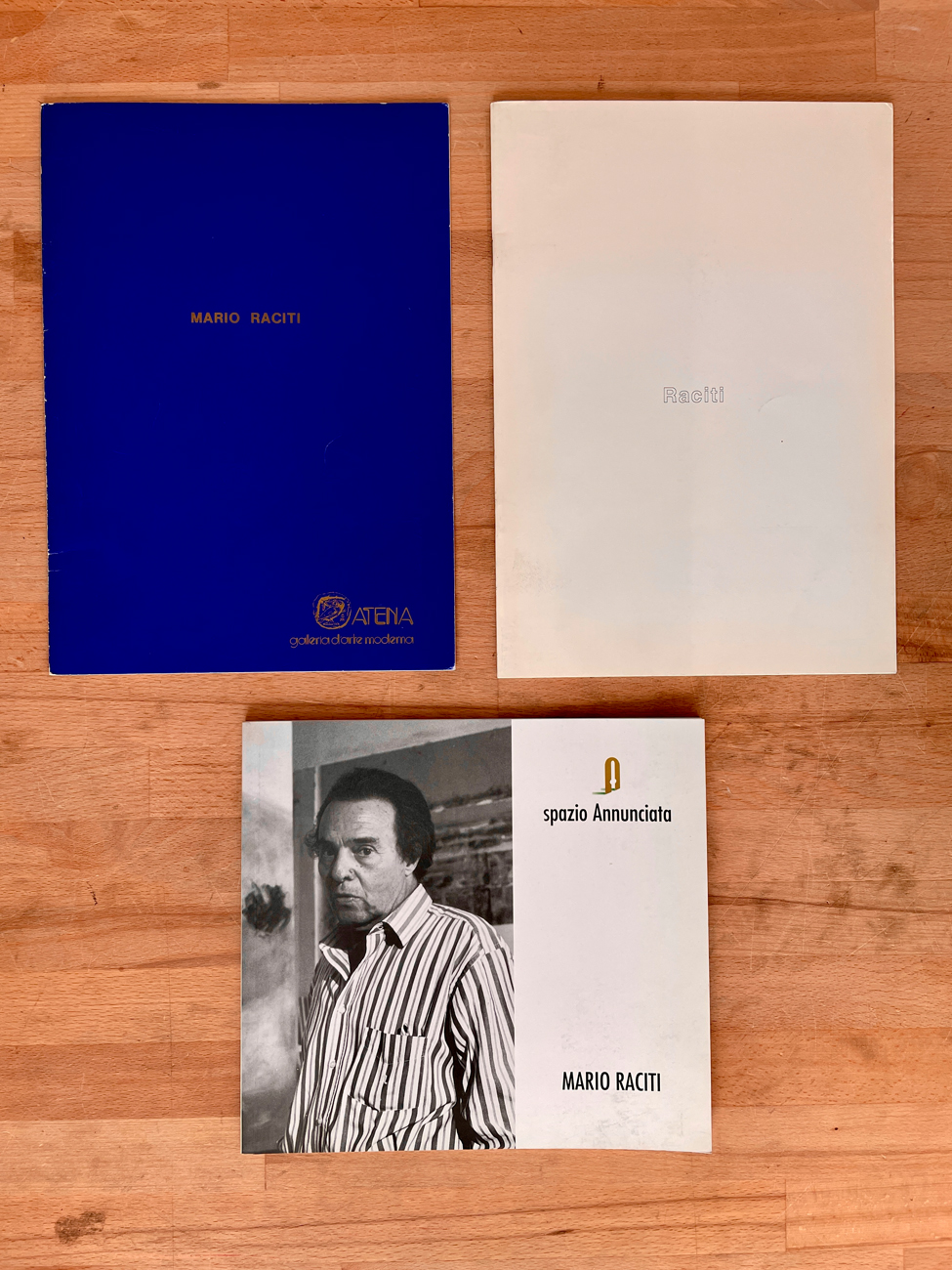 MARIO RACITI - Lotto unico di 3 cataloghi