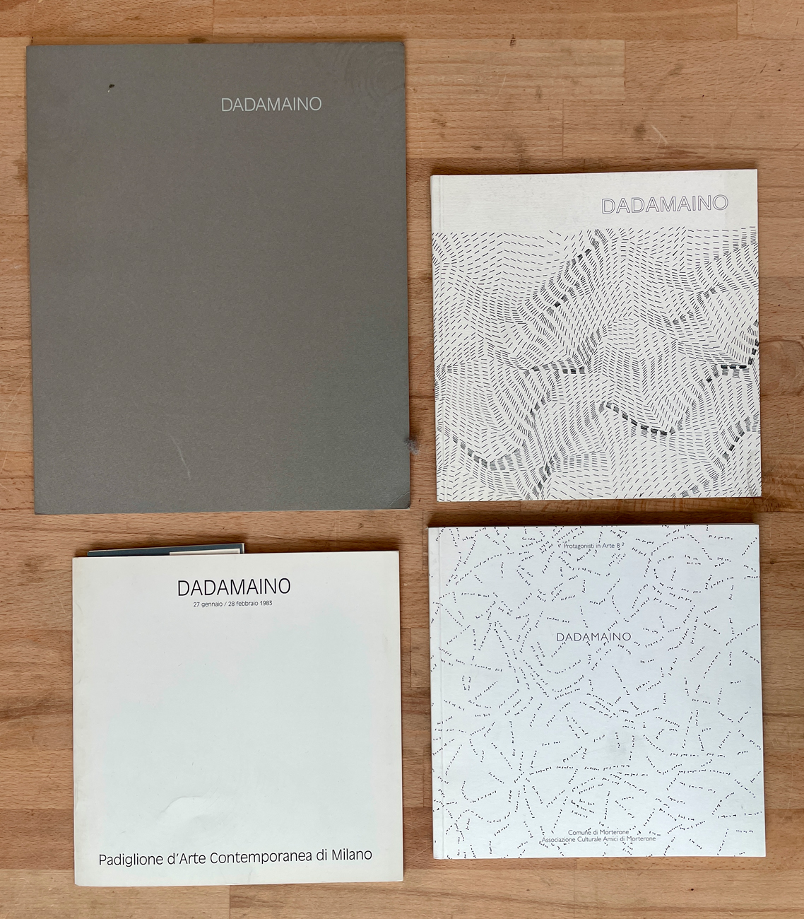 DADAMAINO - Lotto unico di 4 cataloghi