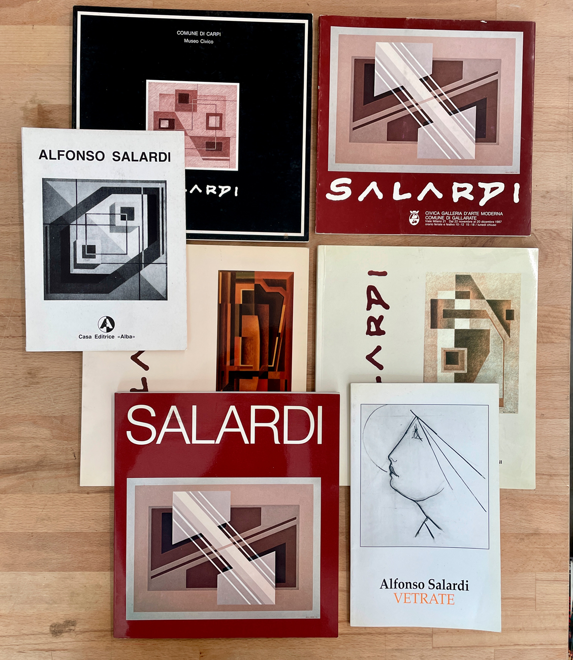 ALFONSO SALARDI - Lotto unico di 7 cataloghi