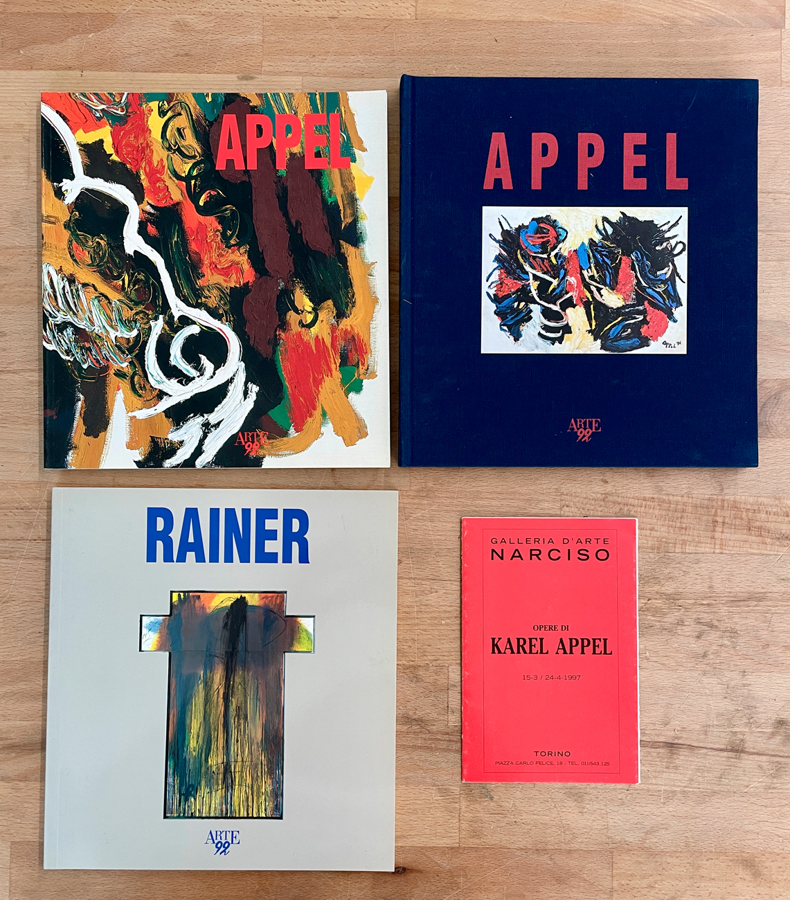 KAREL APPEL E ARNULF RAINER - Lotto unico di 4 cataloghi