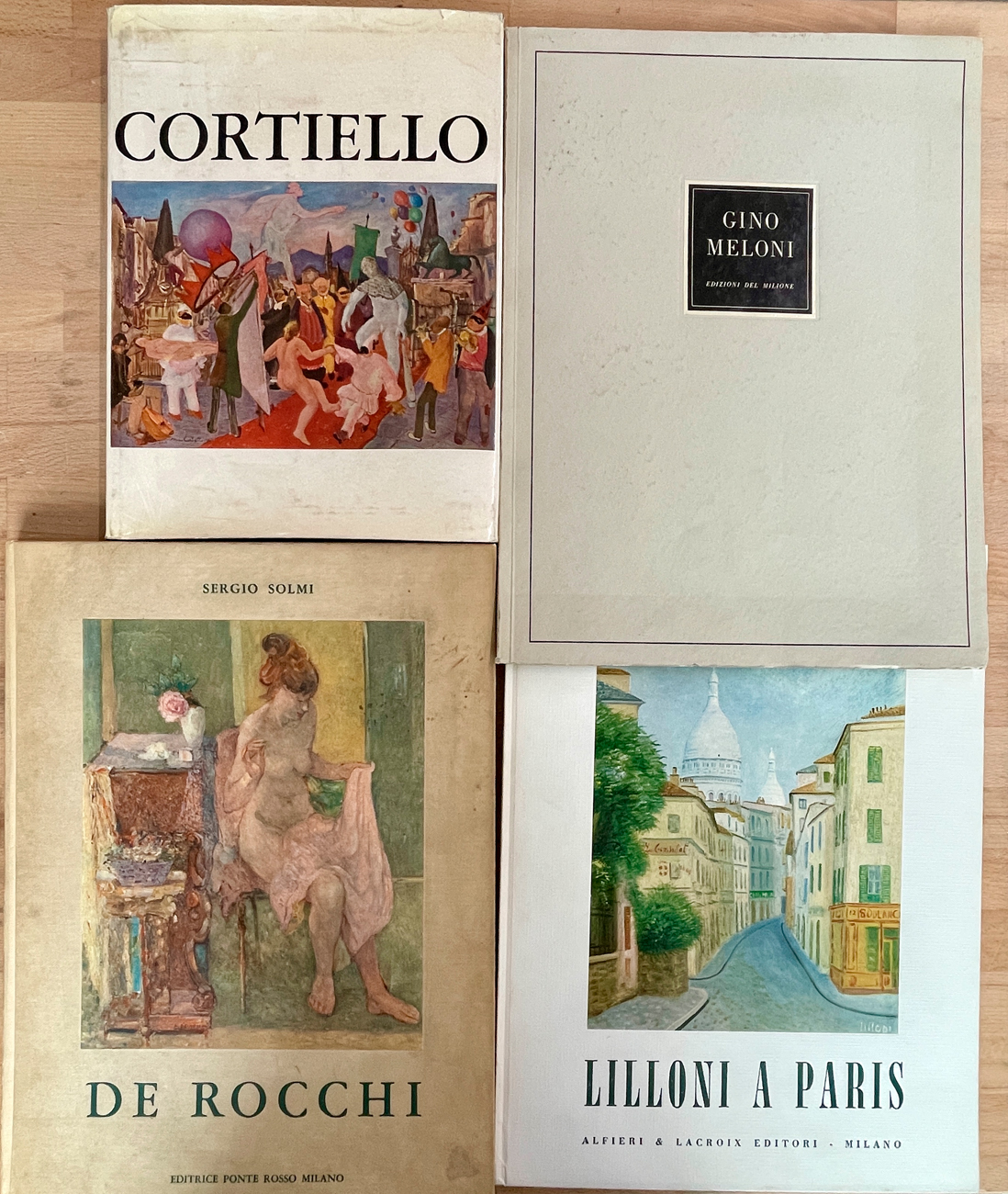 GINO MELONI, MARIO CORTIELLO E FRANCESCO DE ROCCHI - Lotto unico di 3 cataloghi, di cui uno autografato