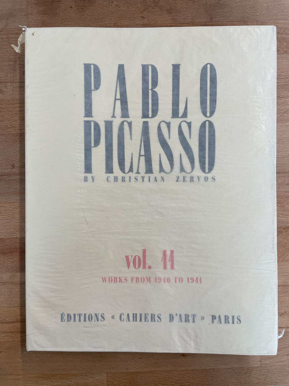 PABLO PICASSO - Pablo Picasso par Christian Zervos. Catalogue Raisonné, Vol.11 œuvres de 1940 et 1941, 2013