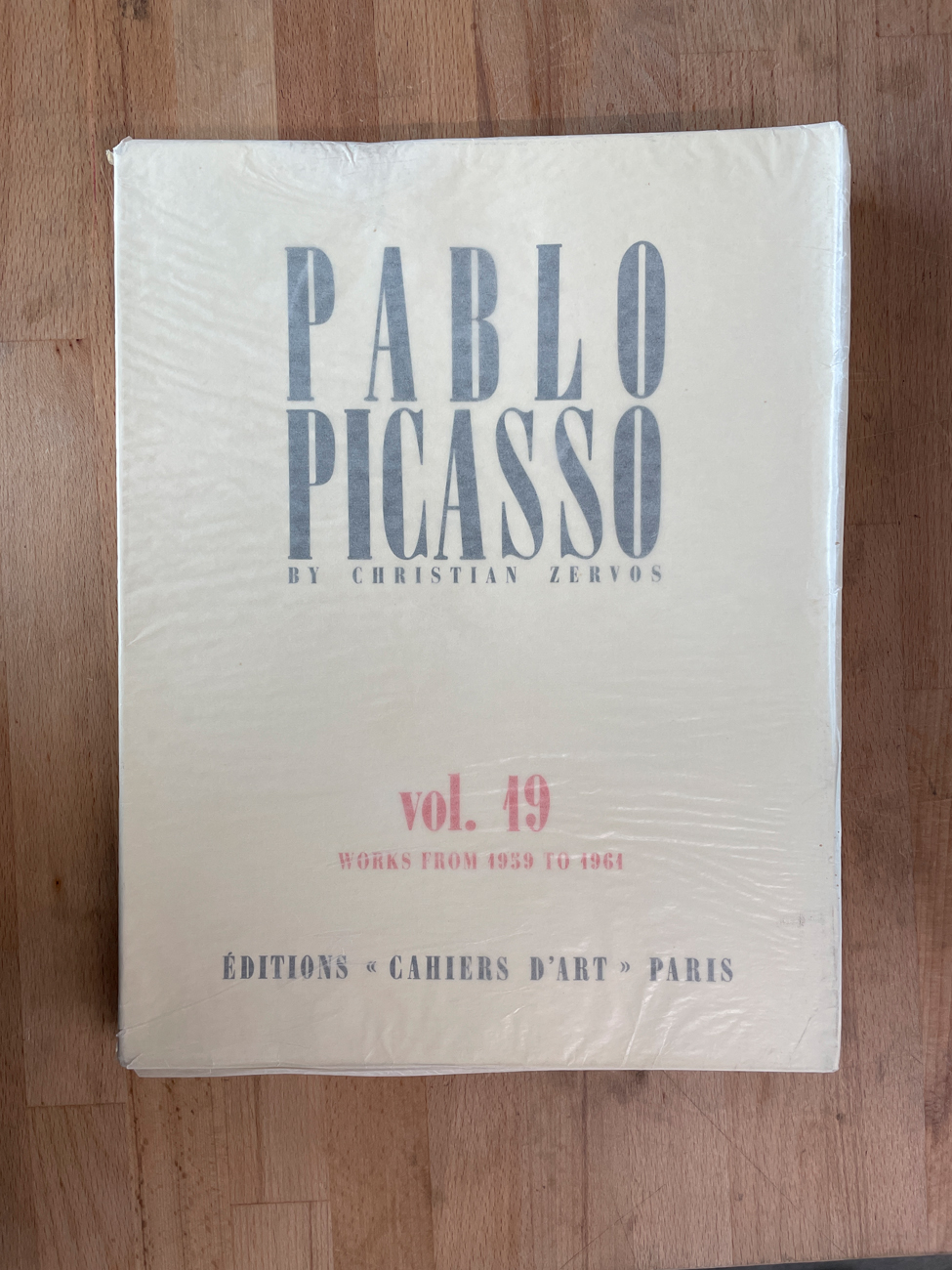 PABLO PICASSO - Pablo Picasso par Christian Zervos. Catalogue Raisonné, Vol. 19 œuvres de 1959 a 1961, 2013