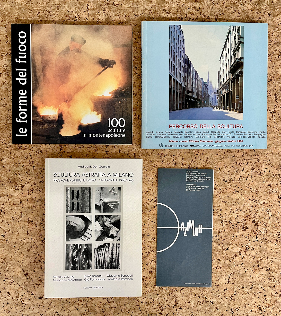 SCULTURA DEL DOPOGUERRA - Lotto unico di 3 cataloghi e un pieghevole