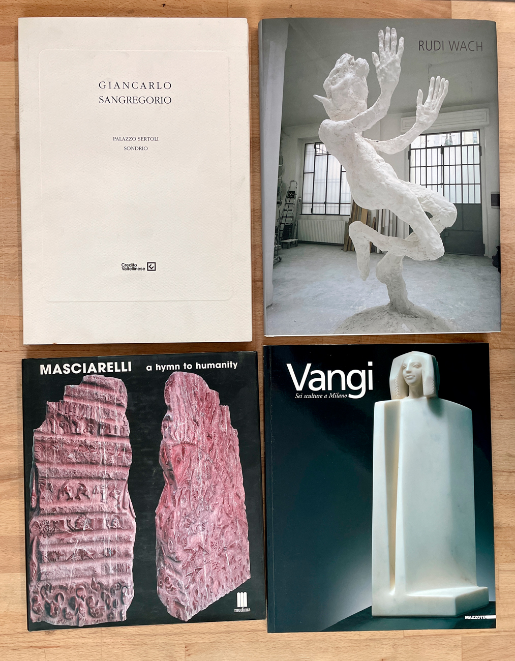 SCULTURI ITALIANI DEL DOPOGUERRA - Lotto unico di 4 cataloghi