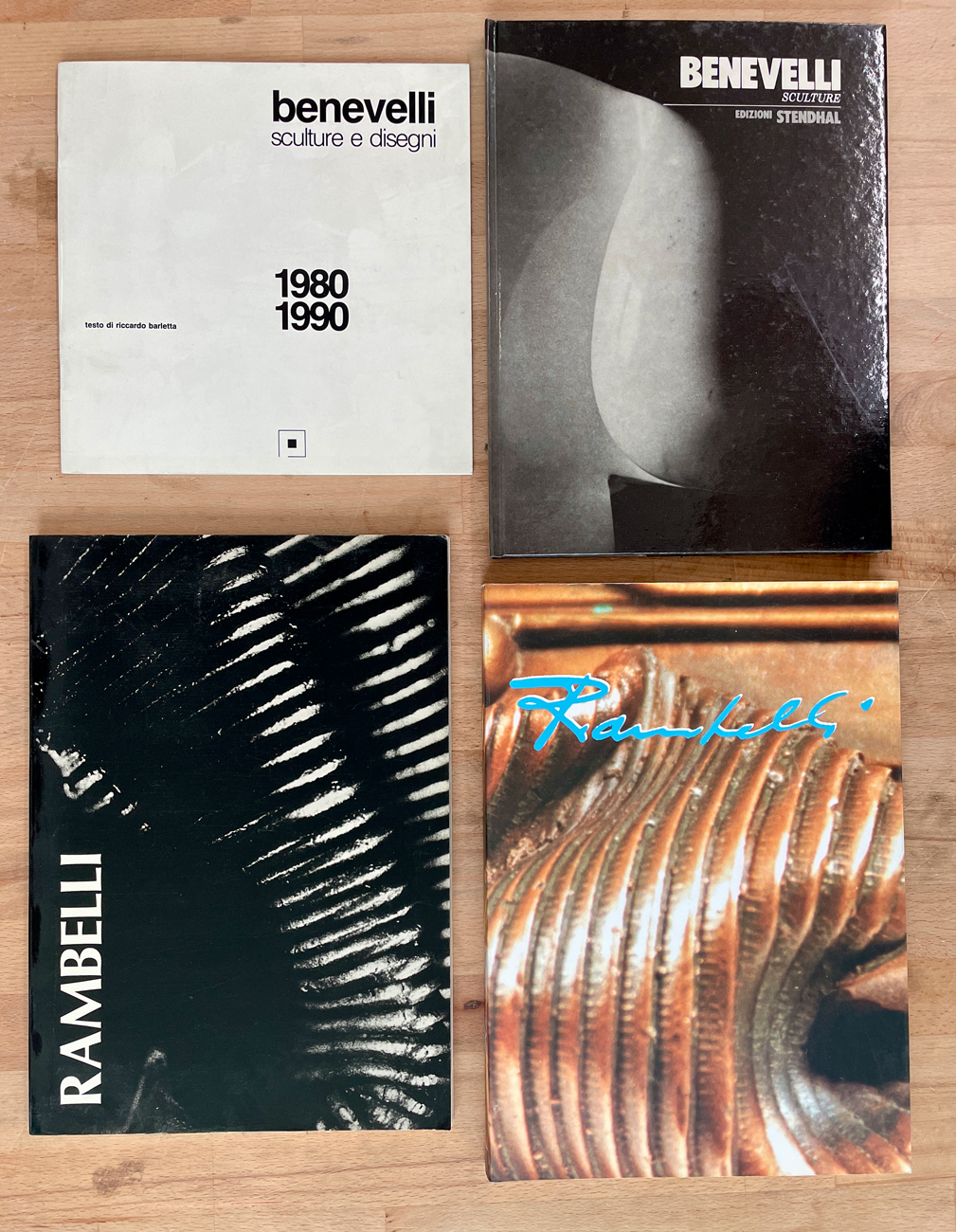 AMILCARE RAMBELLI E GIACOMO BENEVELLI - Lotto unico di 4 cataloghi