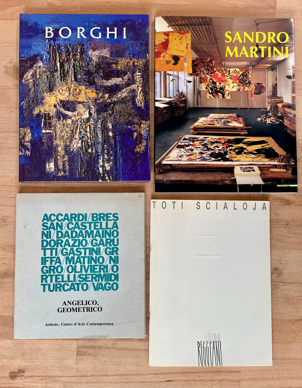 ARTISTI ITALIANI DEL DOPOGUERRA - Lotto unico di 4 cataloghi