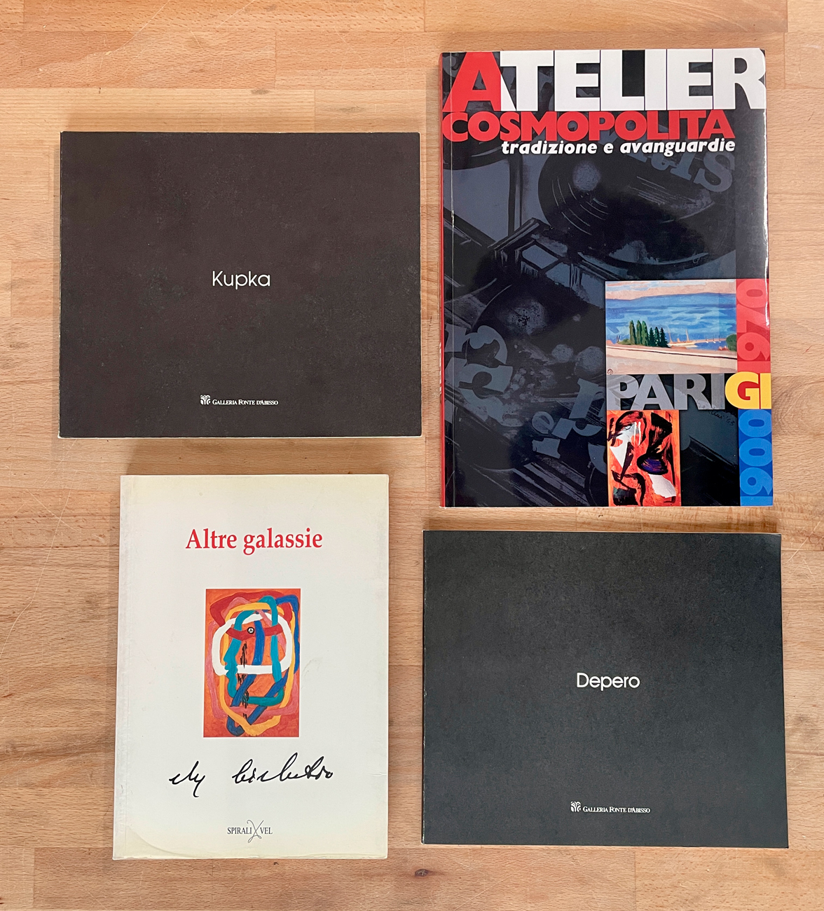 FRANTISEK KUPKA, FORTUNATO DEPERO E COLLETTIVE D'ARTE - Lotto unico di 4 cataloghi