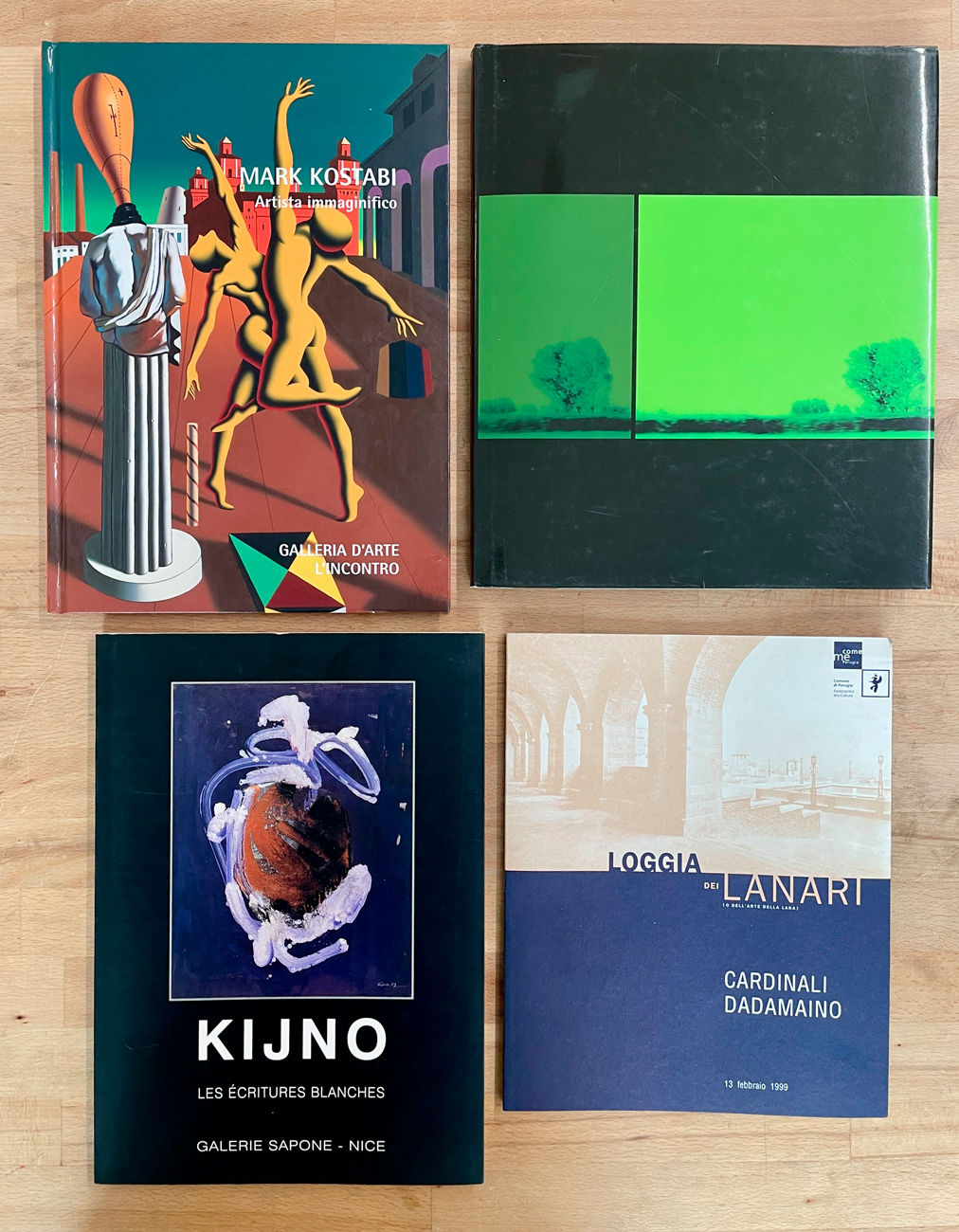 ARTE CONTEMPORANEA (KOSTABI, DADAMAINO, KIJNO, COLTRO) - Lotto unico di 4 cataloghi