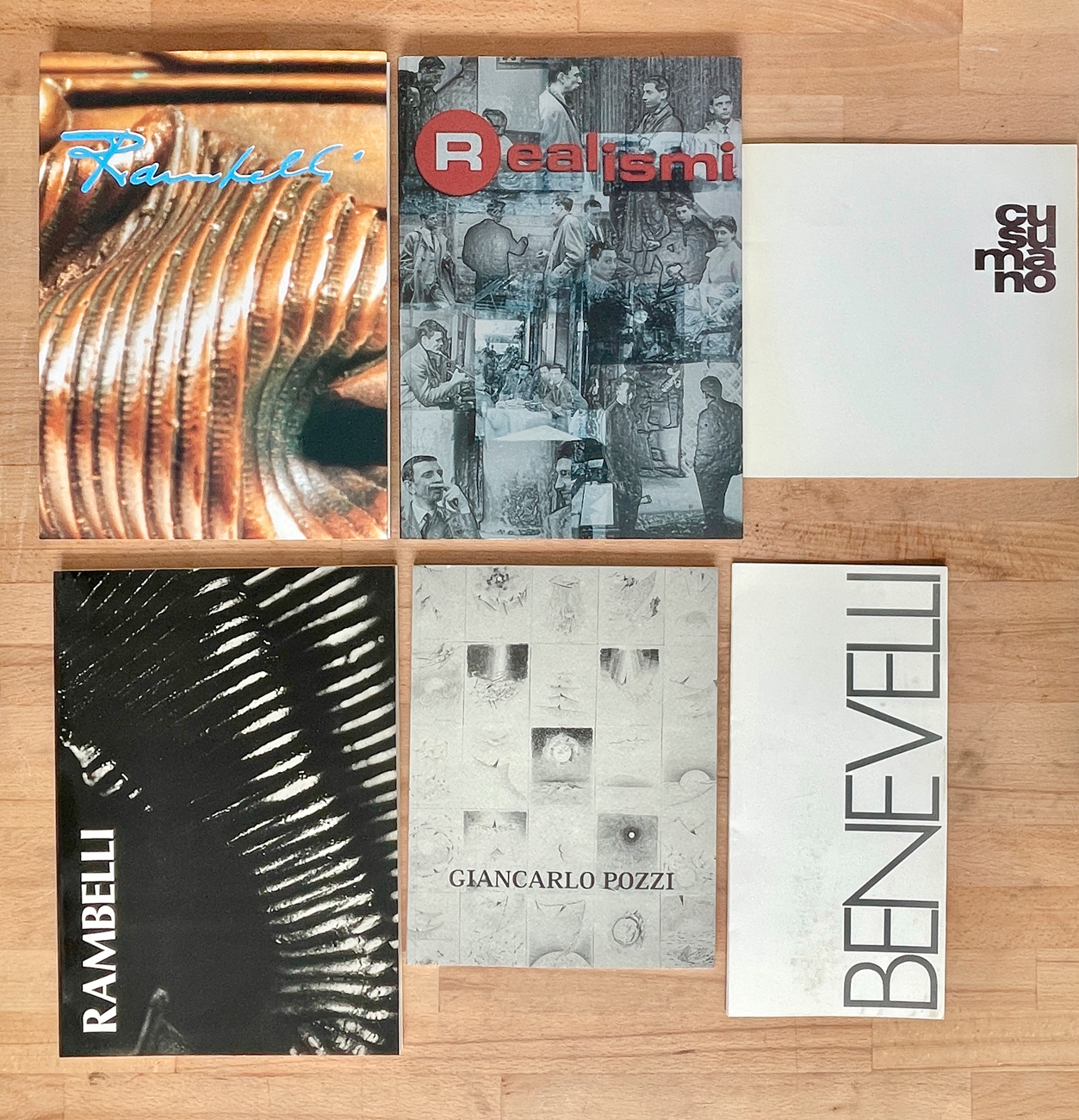 ARTE E SCULTURA ITALIANA - Lotto unico di 5 cataloghi e un pieghevole