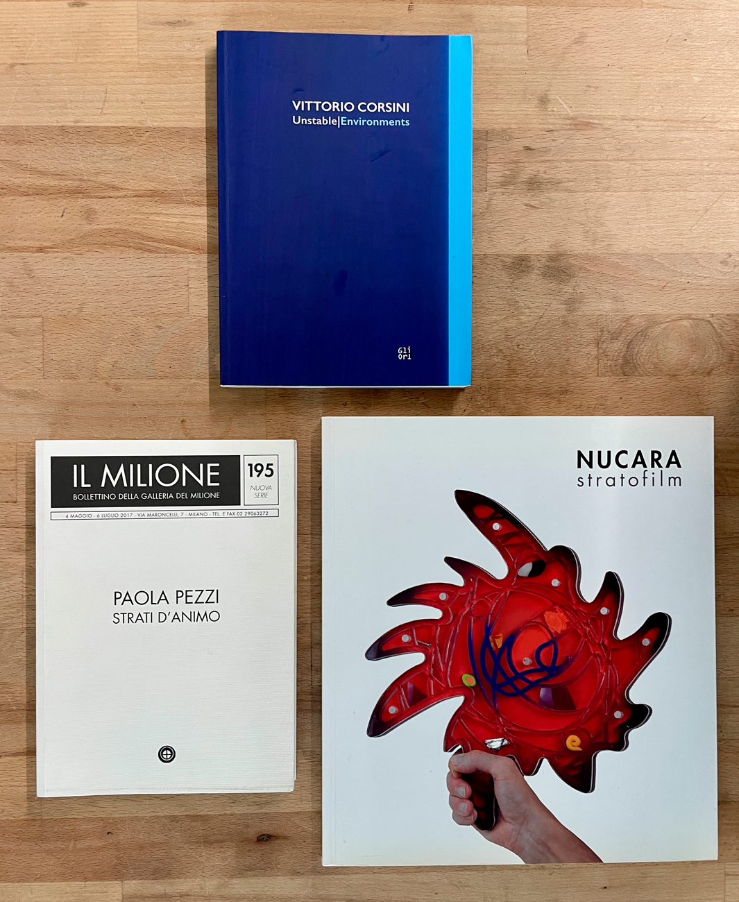 RENZO NUCARA, PAOLA PEZZI E VITTORIO CORSINI - Lotto unico di 3 cataloghi