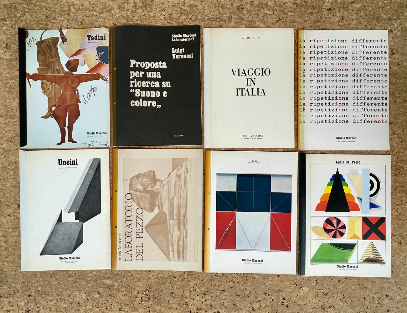 STUDIO MARCONI - Lotto unico di 8 cataloghi
