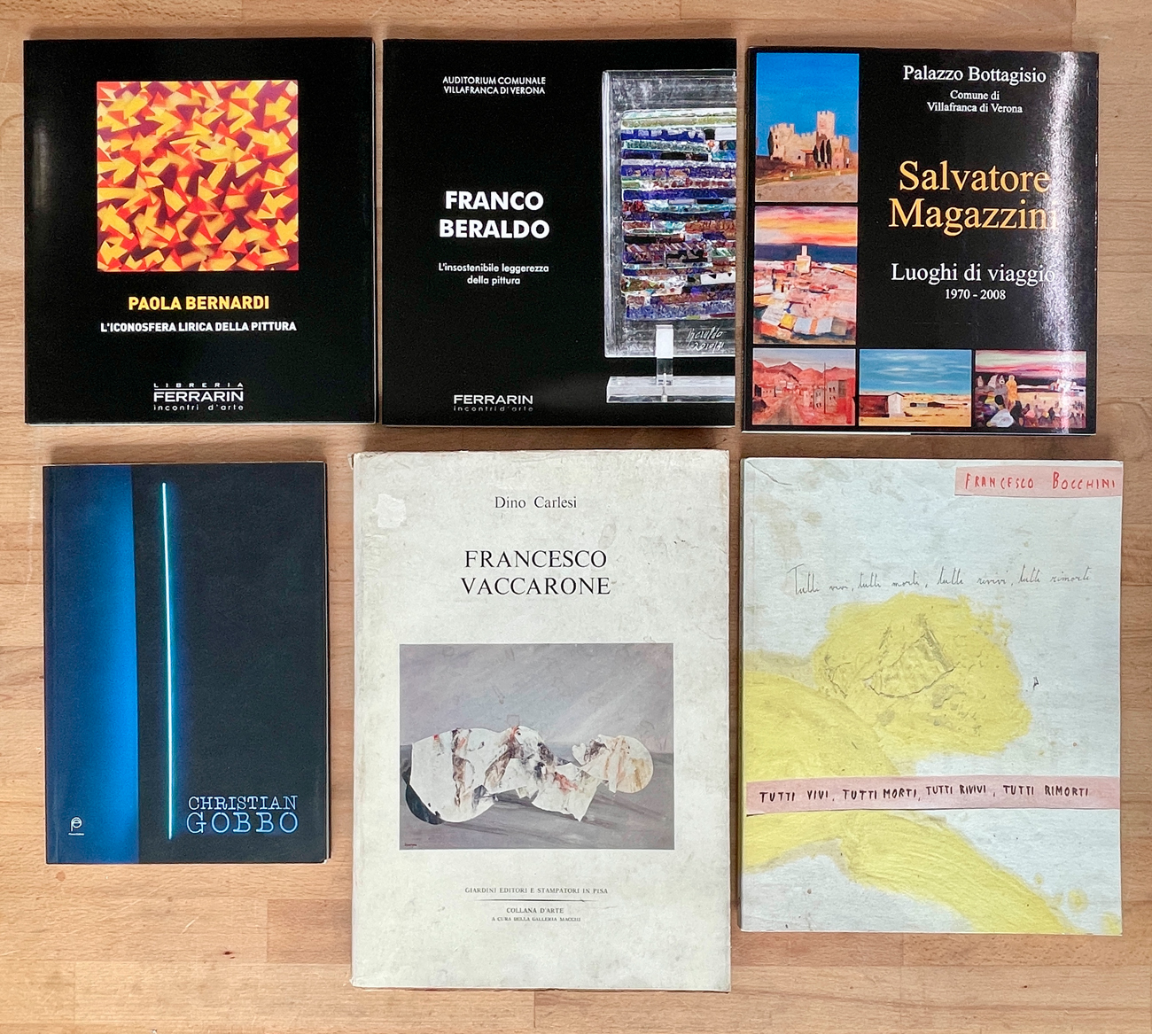 ARTE CONTEMPORANEA E DEL DOPOGUERRA - Lotto unico di 6 cataloghi