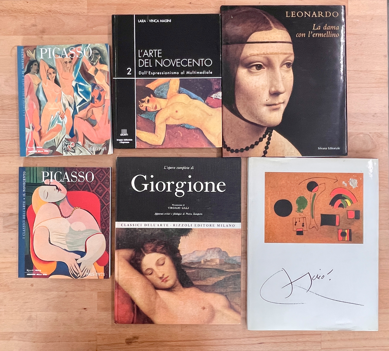 GRANDI MAESTRI DELLA STORIA DELL'ARTE - Lotto unico di 6 cataloghi