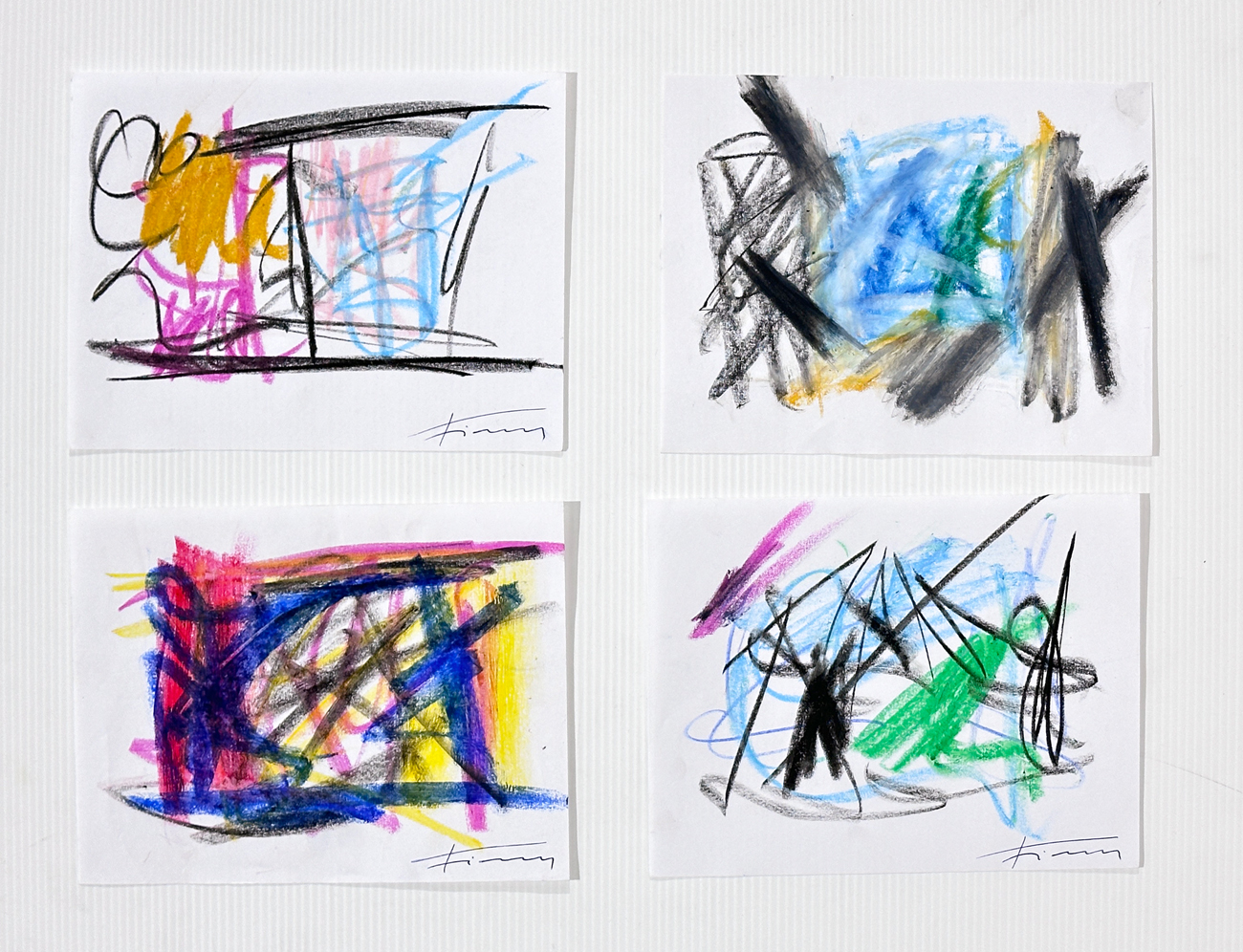 JAMES FIERAMOSCA (1949) - Lotto unico di 4 opere:
