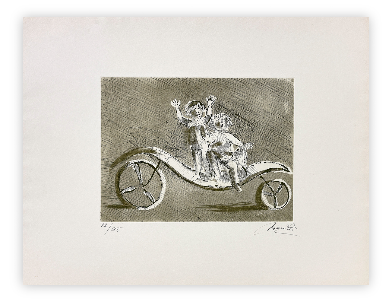 GIACOMO MANZÙ (1908-1991) - Mileto e Giulia in carrozza verde, 1970