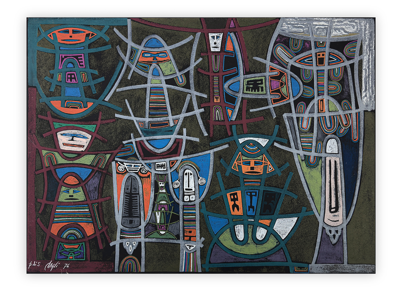 CORRADO CAGLI (1910-1976) - Senza Titolo, 1974
