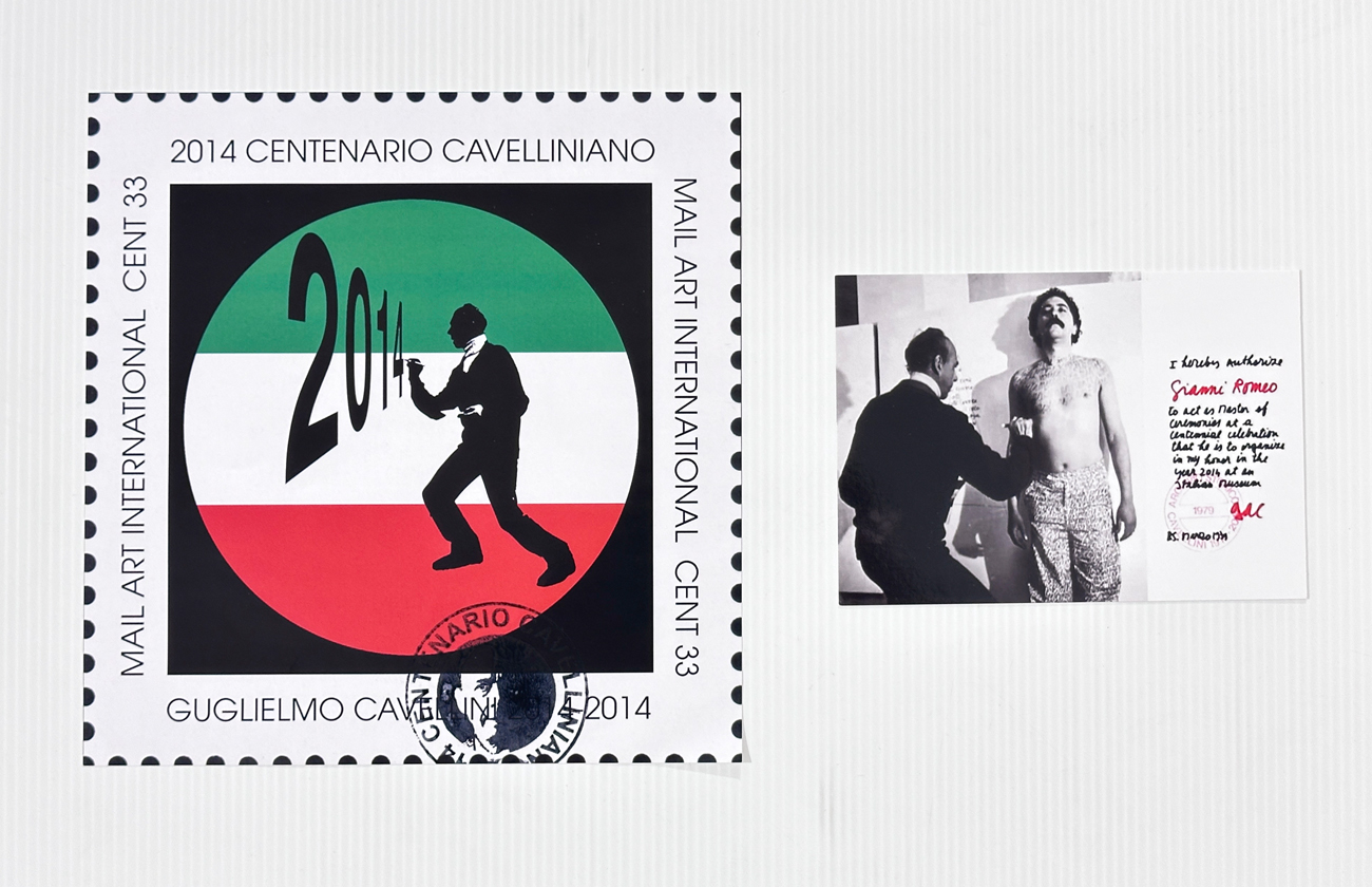 GIANNI ROMEO (1949) - Bollo per centenario di Cavellini, 2014