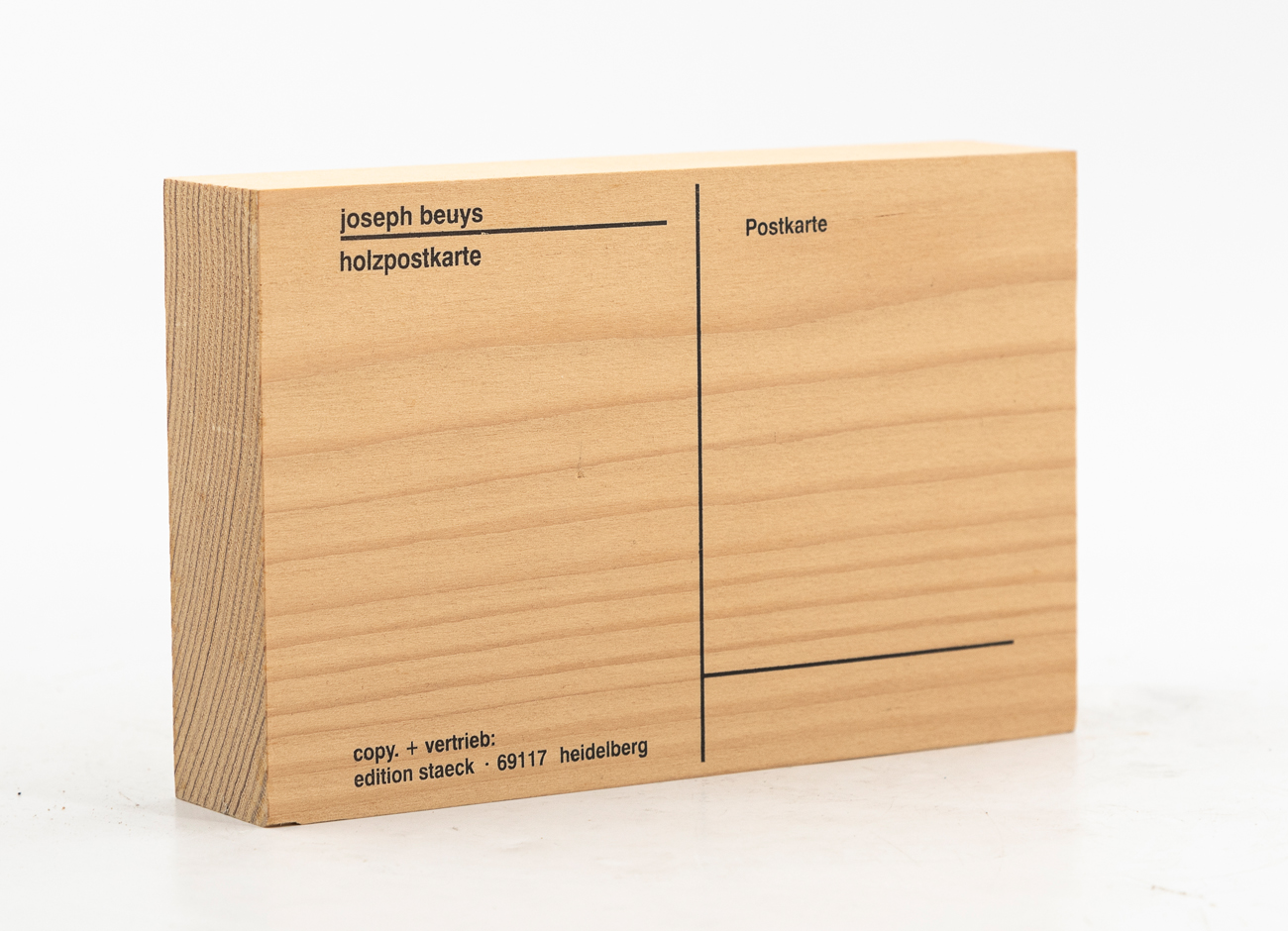 JOSEPH BEUYS - Carta postale, 1974