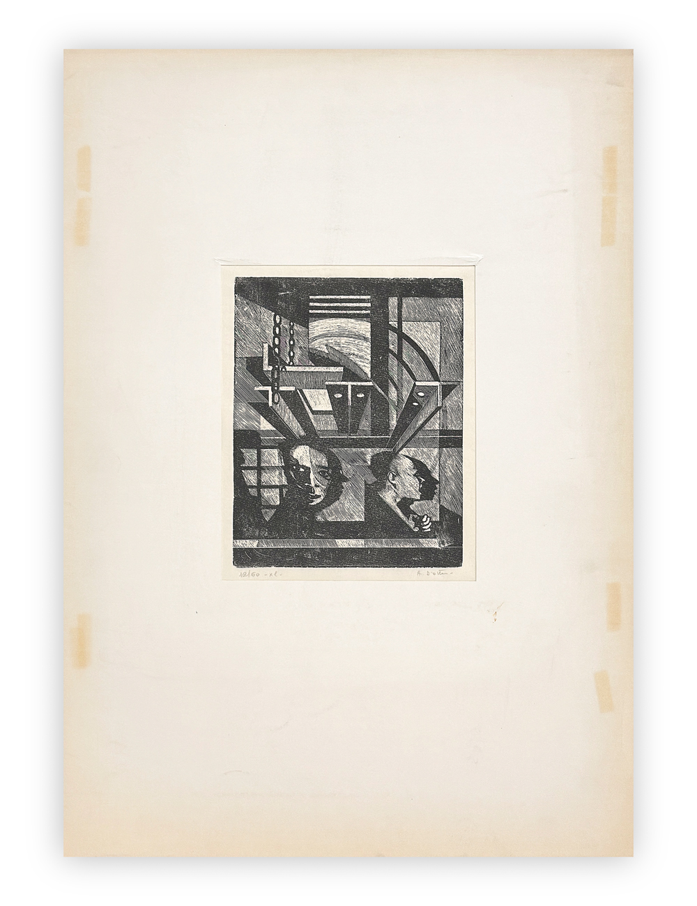 AMLETO D'OTTAVI (1923-1989) - Senza Titolo