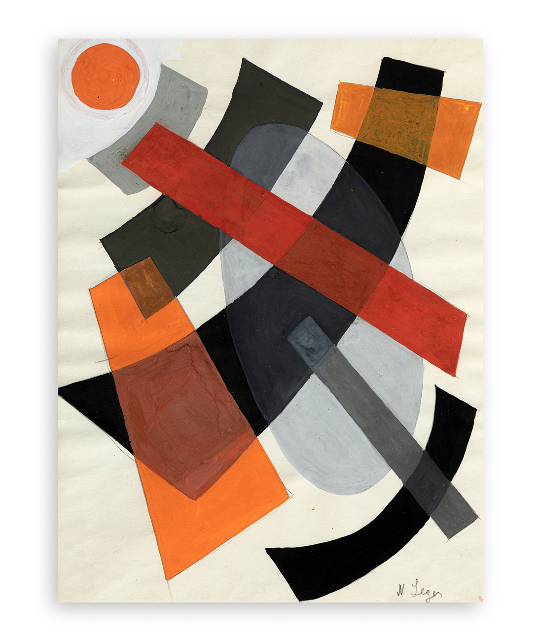 NADIA CHODASIEWICZ-LÉGER (1904-1982) - Suprematismo, 1950 circa
