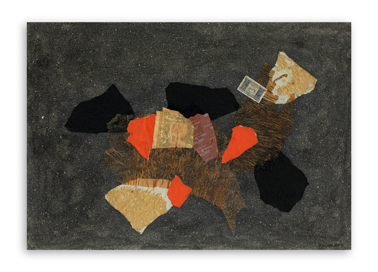 GIULIO TURCATO (1912-1995) - Mille lire, 1971 circa