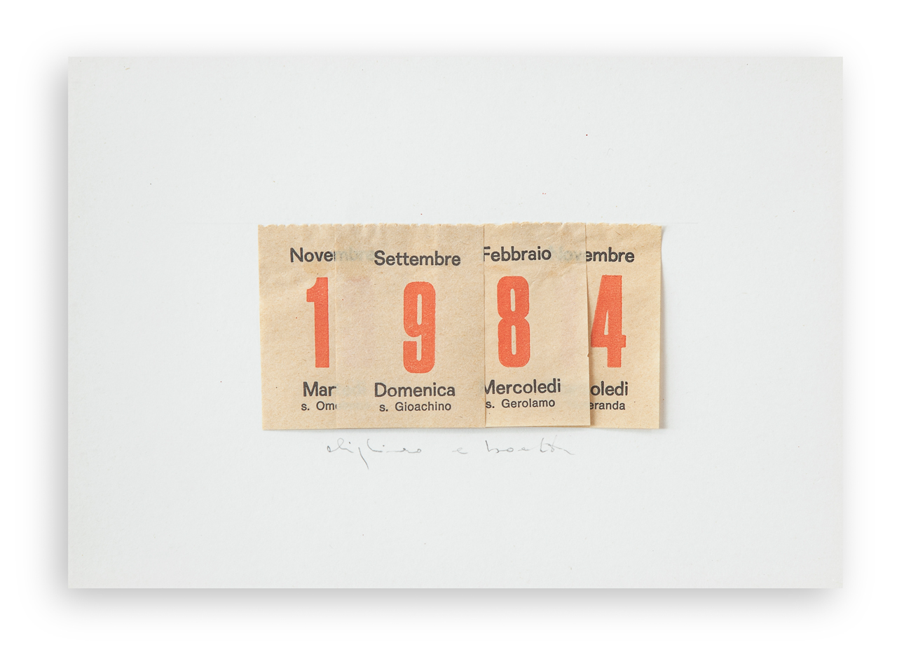 ALIGHIERO BOETTI (1940-1994) - Calendario, 1984