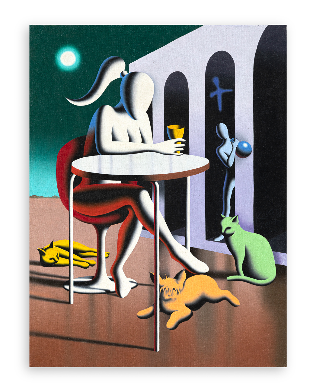 MARK KOSTABI (1960) - The yellow cup, 2004