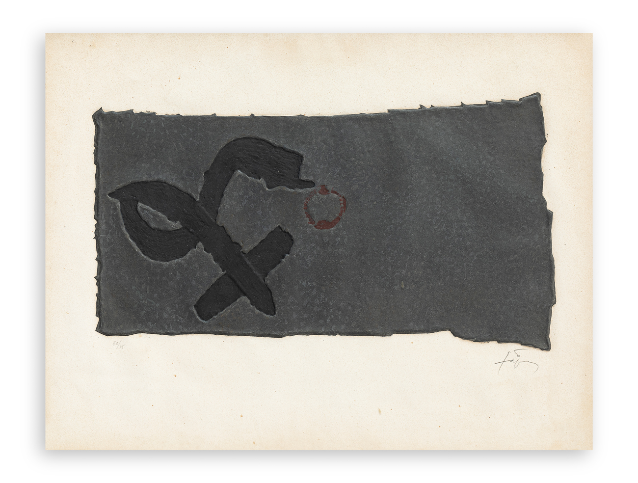 ANTONI TAPIES (1923-2012) - Creu Deformada, 1979