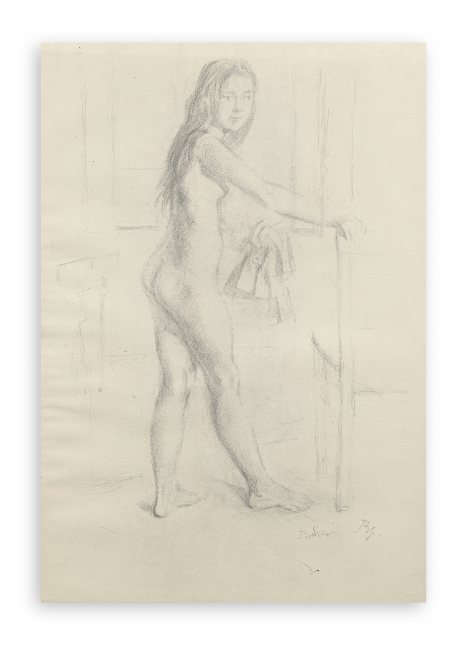 BALTHUS (BALTHASAR KLOSSOWSKI DE ROLA) (1908-2001) - Jeune fille, 1994