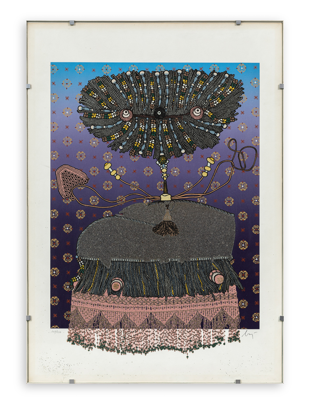 ENRICO BAJ (1924-2003) - Antoinette du Ligier de la Garde Deshoulier, 1975
